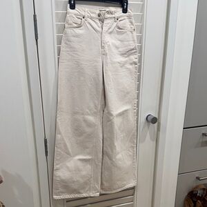 Reformation Cary High Rise Wide-leg Denim Pant